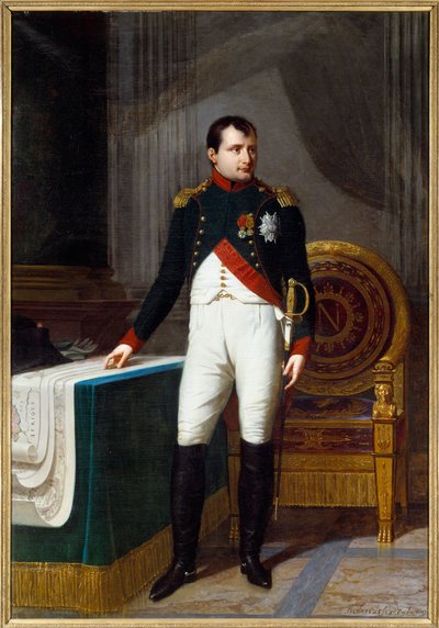 Full-Length Portrait of Napoleon I in Colonel Uniform by Robert Lefevre
