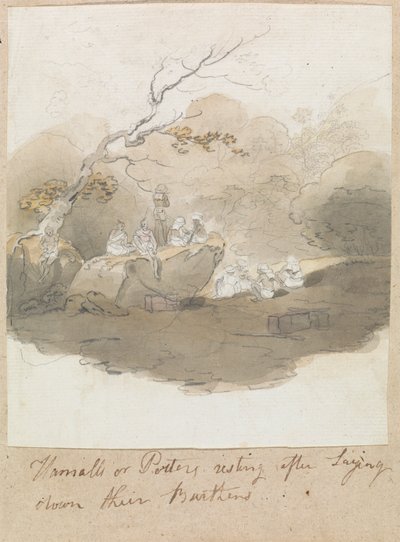Hamalls or Potters Resting After Laying Down Their Burdens by Robert Mabon