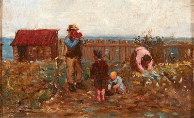 Working in the Vegetable Patch by Robert McGregor