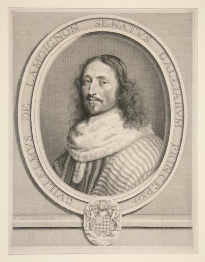 Guillaume de Lamoignon, Marquis of Baville by Robert Nanteuil