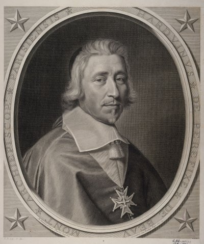 Hardouin de Péréfixe de Beaumont, Archbishop of Paris. 1665. by Robert Nanteuil