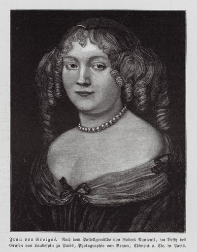Madame de Sevigne, French Writer (engraving) by Robert Nanteuil