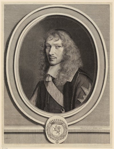 Portrait of Basile Fouquet, Clergyman by Robert Nanteuil