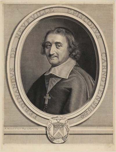 Portrait of Ferdinand de Neufville de Villeroy by Robert Nanteuil