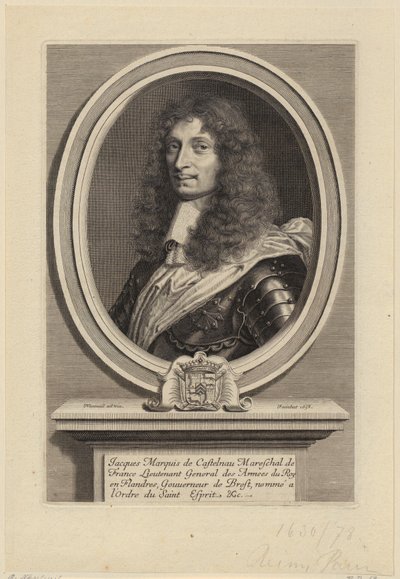 Portrait of Jacques II de Castelnau, French Marshal by Robert Nanteuil