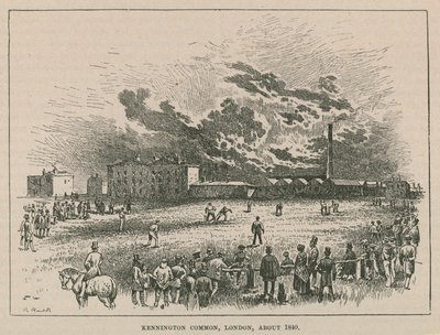 Kennington common, London, about 1840 by Robert Randoll