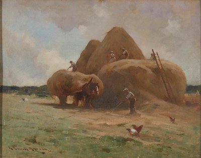 Gathering the Hay by Robert Russell MacNee