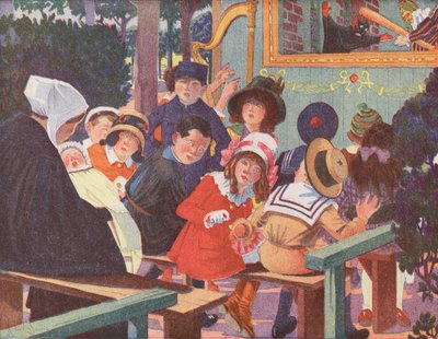 A Punch and Judy Show Interrupted by a Crying Baby by Robert Salles