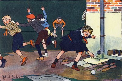 Bullet to the Wall. Engraving in 