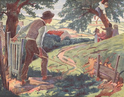 Children Scrumping Cherries by Robert Salles