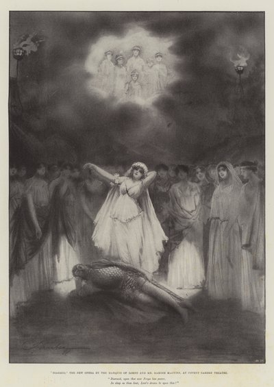 Diarmid, the New Opera by the Marquis of Lorne and Mr Hamish MacCunn, at Covent Garden Theatre by Robert Sauber