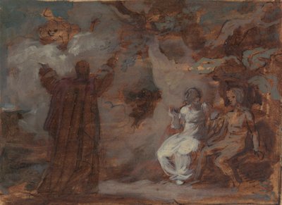 Prospero Conjuring a Masque for Ferdinand and Miranda by Robert Smirke