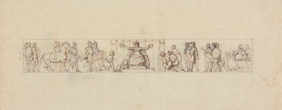 Study for a Relief with Romanesque Figures by Robert Smirke
