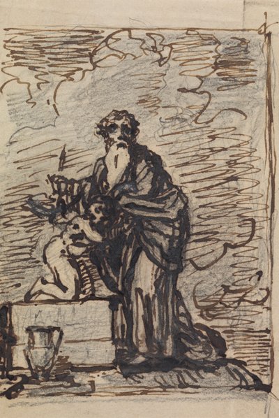 Study of Abraham Being Tested by God by Robert Smirke