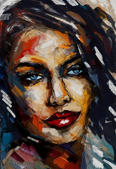 Intense Gaze Woman by Robert Thirtle