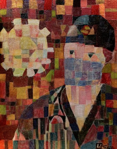 Masked Abstract Portrait by Robert Thirtle