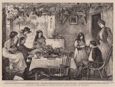 Spoiling Carbineers, a Little Luxury after Months of Hardship by Robert Walker Macbeth
