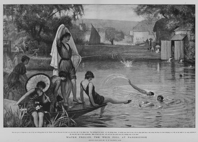Water Frolics, the Weir Pool at Pangbourne by Robert Walker Macbeth