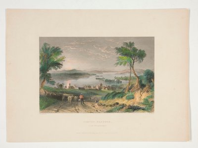 Centre Harbour, Lake Winnipesaukee, illustration for Nathaniel Parker Willis by Robert Wallis