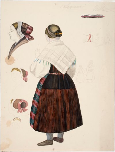 Study of a Lappväärtti Peasant Woman