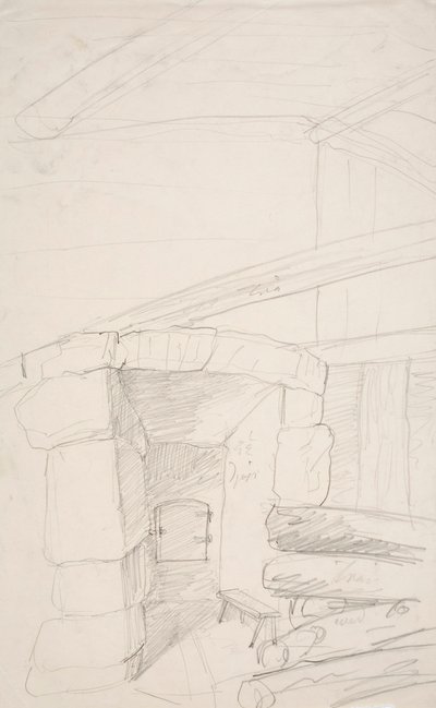Peasant Cottage by Robert Wilhelm Ekman