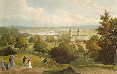 A View of London Taken from Greenwich Park, pub. 1820 by Colnaghi und Co. by Robert the Elder and Younger Havell