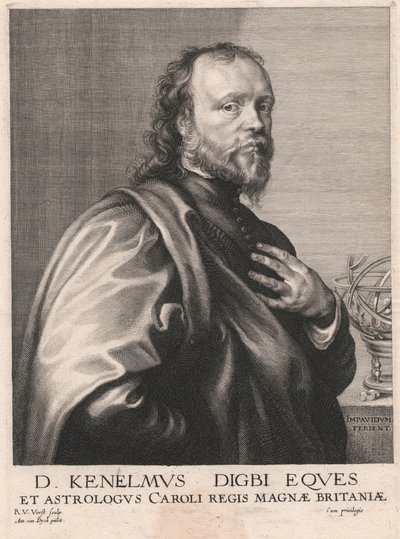 D. Kenelmus Digbi Eques, et Astrologus Caroli Regis Magnæ Britaniæ by Robert van Voerst