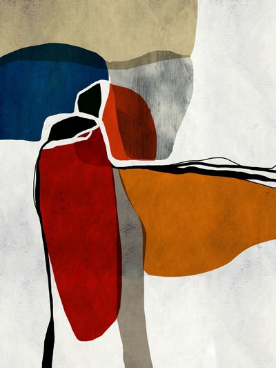 Colorful Abstract Shapes by Roberto Moro