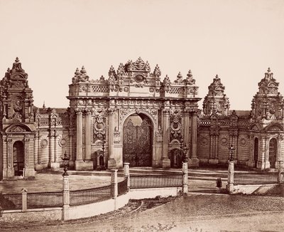 Dolmabahçe Palace Imperial Gate by Robertson and Beato