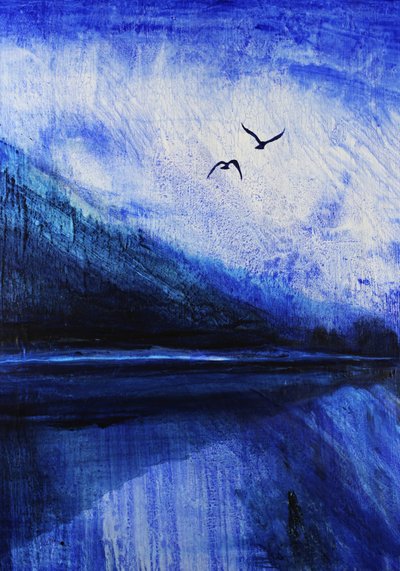 Blue Mountain Lake Birds by RodMacIver