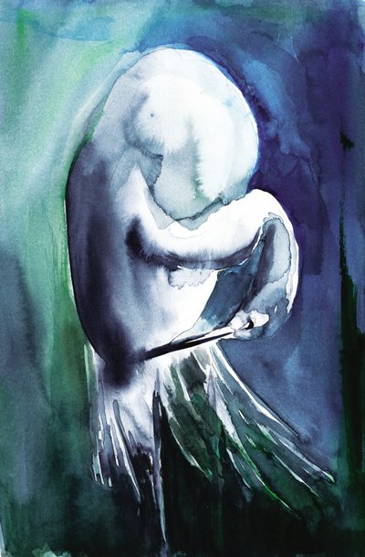 Ethereal Blue Figure by RodMacIver