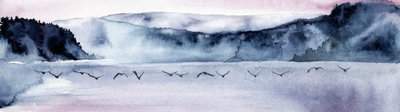 Misty Mountain Birds Flight by RodMacIver