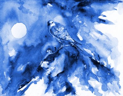 Moonlit Blue Falcon by RodMacIver