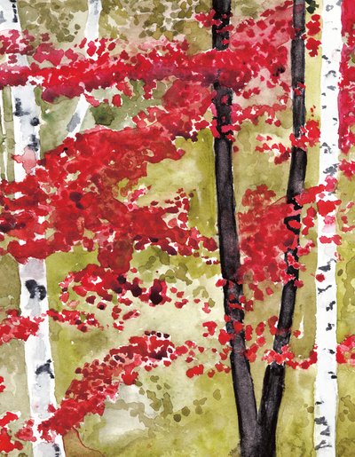 Vibrant Autumn Forest by RodMacIver