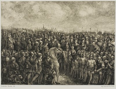 Caesar and His Prisoners by Rodolphe Bresdin