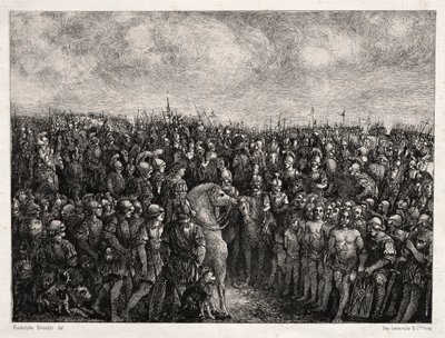 Caesar and his Prisoners by Rodolphe Bresdin