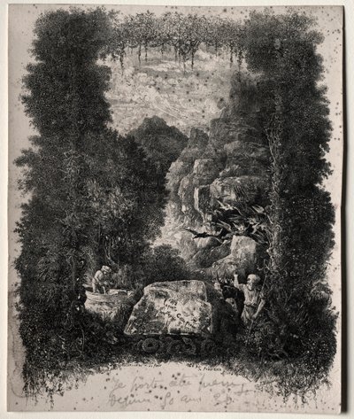 First Frontispiece for Fables and Fairy-Tales by Thierry-Faletans by Rodolphe Bresdin