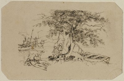 Fishing Spot by Rodolphe Bresdin