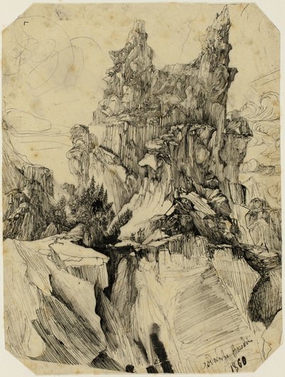 The Crevasse by Rodolphe Bresdin