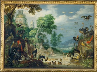 Landscape with Birds by Roelandt Jacobsz. Savery