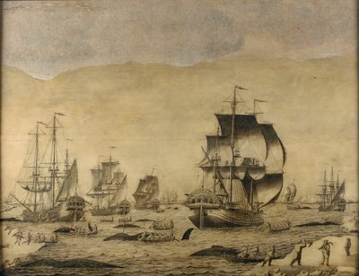 Dutch whalers in the ice by Roelof van Salm