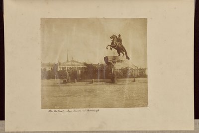 Peter the Great, Isaac Square, St. Petersburg by Roger Fenton