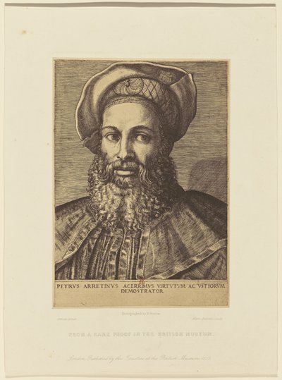 Reproduction of an Engraving by Marc Antonio of a Portrait by Titian by Roger Fenton