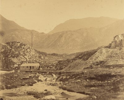 View of Mountains at the Foot of Lake Ogwen by Roger Fenton