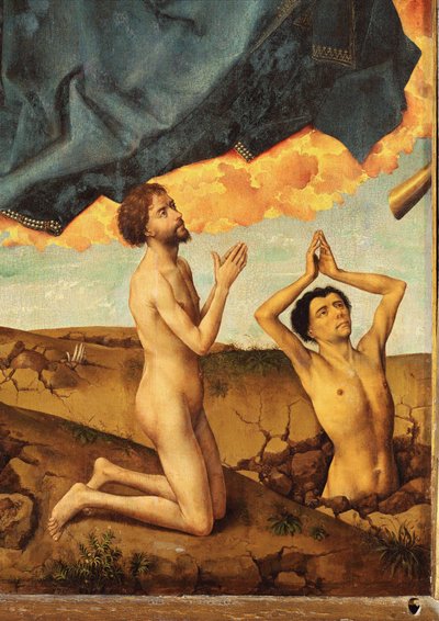 Altar of The Last Judgement: Resurrection and Adoration by Rogier van der Weyden