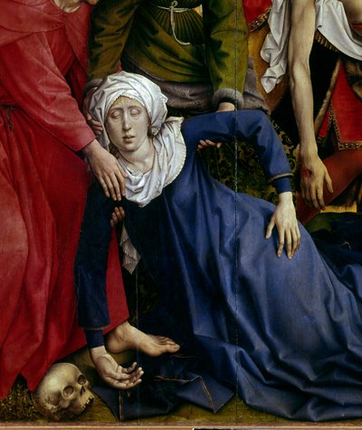 The Deposition or Descent from the Cross (detail) by Rogier van der Weyden