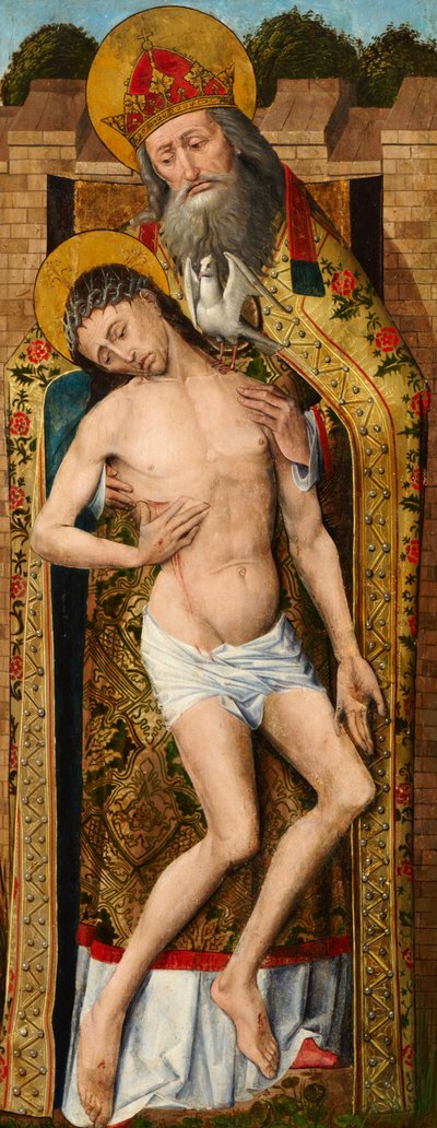 Holy Trinity, exterior panel of the Weston Triptych, c.1480 by Rogier van der Weyden