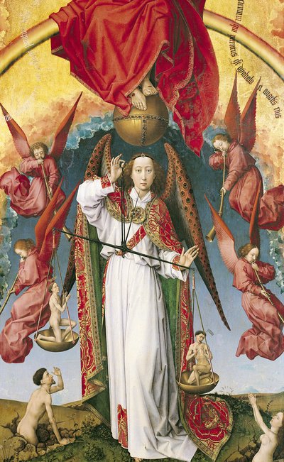 St. Michael Weighing the Souls, from the Last Judgement (detail) by Rogier van der Weyden
