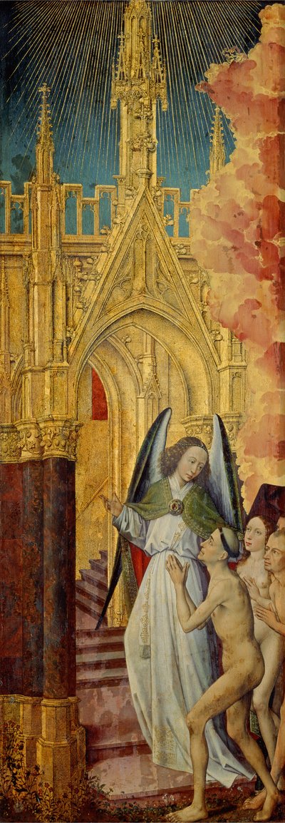 The Good Being Led to Heaven, Detail from The Last Judgement by Rogier van der Weyden