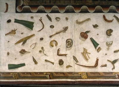 Asarotos (Floor Unswept) Fragments of Mosaic Signed by Harakliton from Rome, 2nd Century AD by Roman